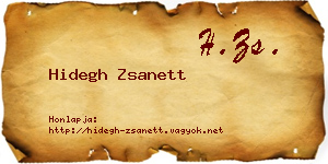 Hidegh Zsanett névjegykártya