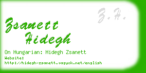zsanett hidegh business card